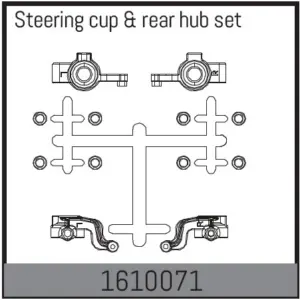 Steering cup & rear hub set