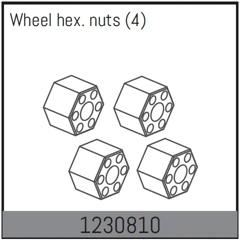 Wheel Hex Hubs 12mm (4)