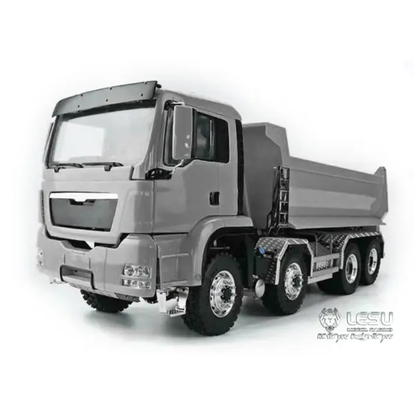 LESU 1/14 8*8 RC Front Hydraulic Dumper Cylinder Truck Tipper Metal DIY Motor Servo Sound and LED Light System ESC