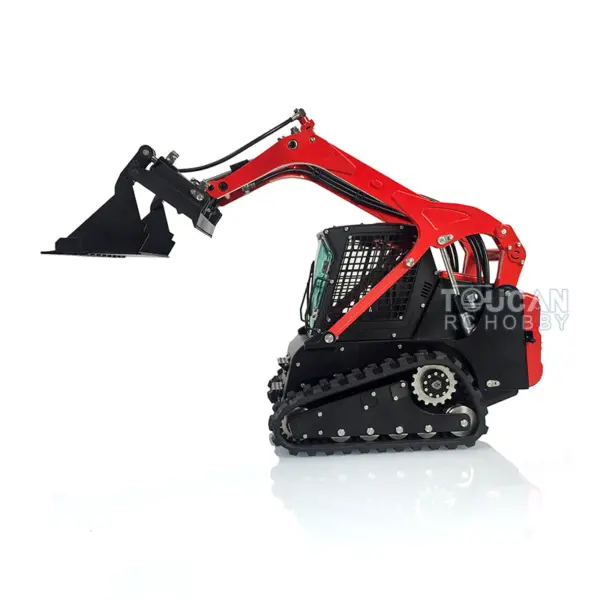 Customized LESU 1:14 RC Hydraulic Aoue-LT5 Tracked Skid-Steer Loader Metal RTR Model fork Bucket Sieve Bucket Gripper Clamp Trailer Upgrade Parts