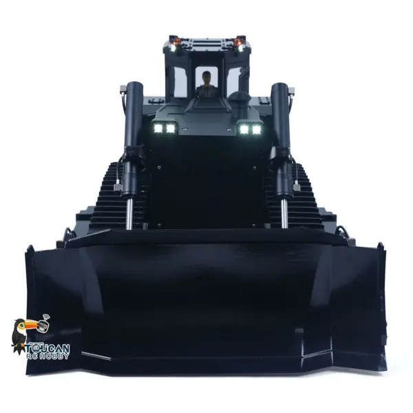 D155AX Metal 1/12 RC Hydraulic Bulldozer RTR Heavy Dozer Model 7 Way Valve 1.0L Oil Pump 5 Plows Radio Master TX15 Radio Battery