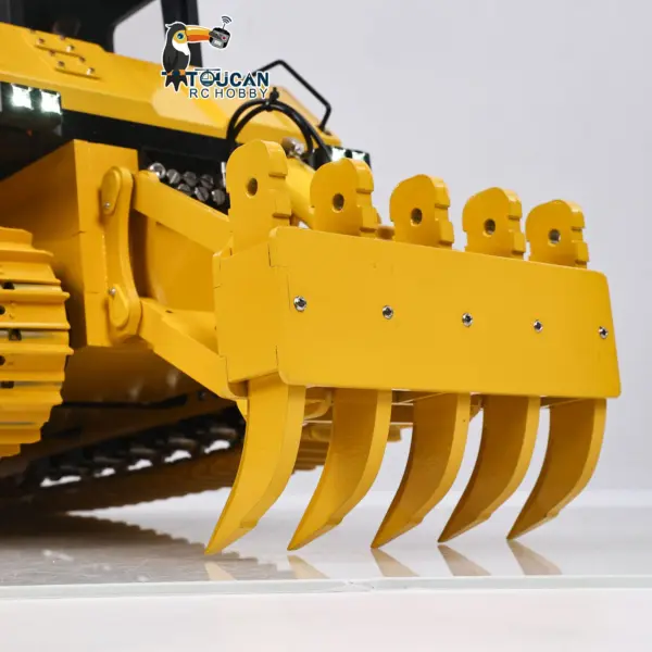 D155AX Metal 1/12 RC Hydraulic Bulldozer RTR Heavy Dozer Model 7 Way Valve 1.0L Oil Pump 5 Plows Radio Master TX15 Radio Battery