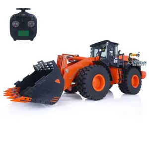 JDMODEL 1/14 RC Metal Loader ZW370 198 Hydraulic Construction Vehicle Realistic Scale Model Light Sound Radio System for Sale