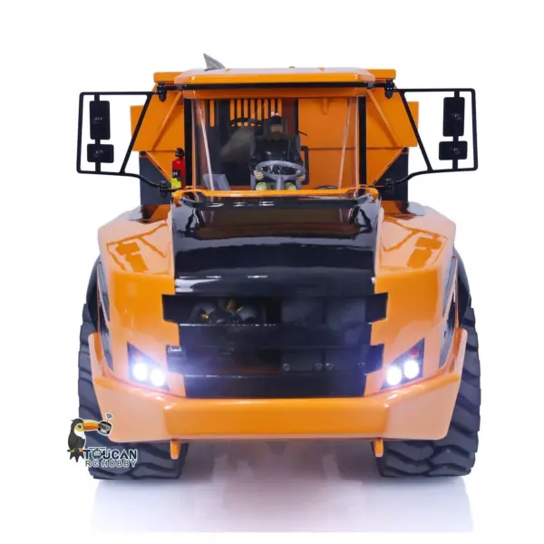 1/14 Metal RC Articulated Truck 6x6 Dumper Car RTR Model A40G Remote Control Construction Vehicles Hydraulic Lifting Tipper Sound Light Brushless Pump Gift Toys for Adult
