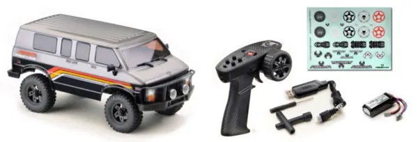 1:18 EVO Crawler "Rock Van V2" 2-Gear gunmetal RTR