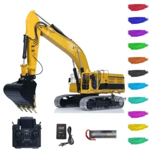 LESU Metal 1/14 RC Hydraulic Excavator C374F RTR Radio Controlled Digger Heavy Machine Paladin PL18EV LITE Battery Sound Smoke
