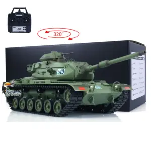 TD Model 1/16 RC Tank M60A3 USA Remote Control Battle Panzer Hobby Model Simulation Military Vehicle Barrel Recoil BB Unit Sound Smoke