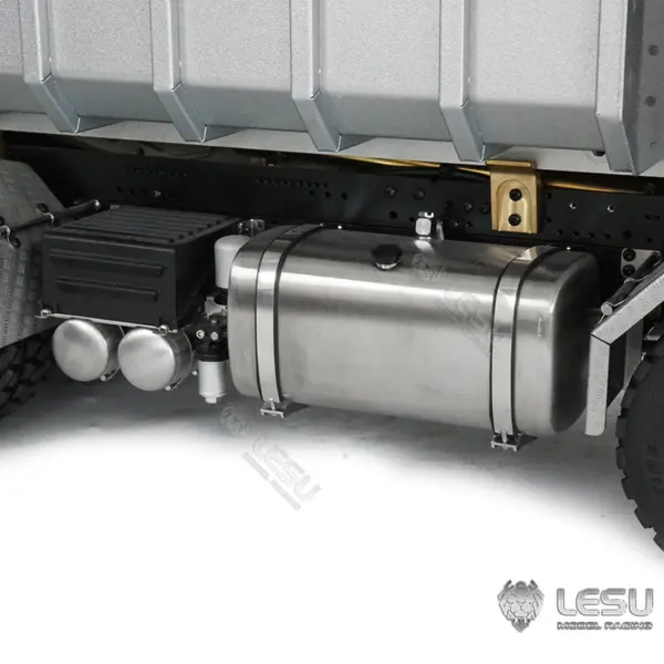 2Speed LESU Remote Control Hydraulic Roll on off Dumper Crane 1/14 RC Tipper Lock Differential Axle Metal 8X8 Chassis Gerabox