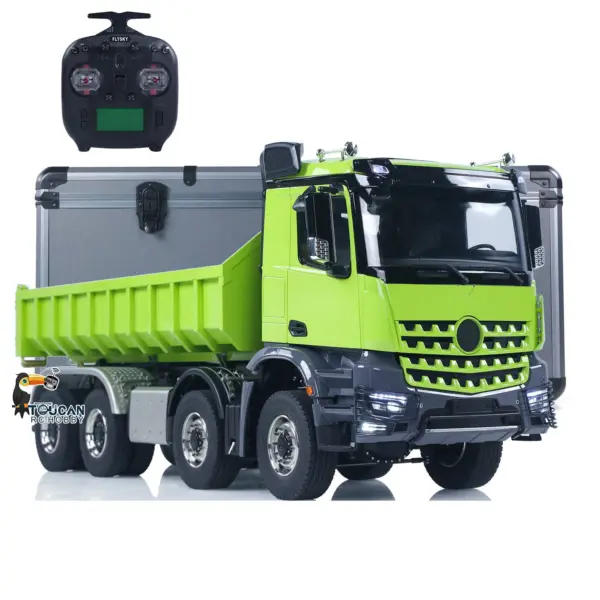 1/14 8x8 Metal Hydraulic RC Dumper Tipper Car Radio Control Full Dump Trucks with Standard Bucket Hobby Model DIY PNP