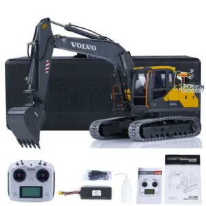 DoubleE EC160E 1/14 RC Hydraulic Excavator E111 Alloy Remote Control Diggers DIY Toy Car Hobby Model Servo Motor ESC