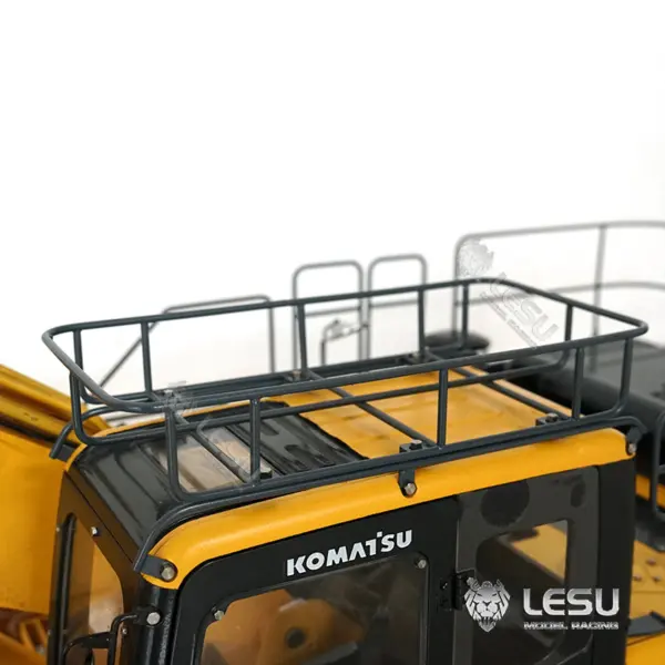 LESU 1/14 PC360 RC Hydraulic Excavator Metal Tracks Ripper Pump Grab Bucket fork Bucket Crusher Trailer Digging Tool Rack