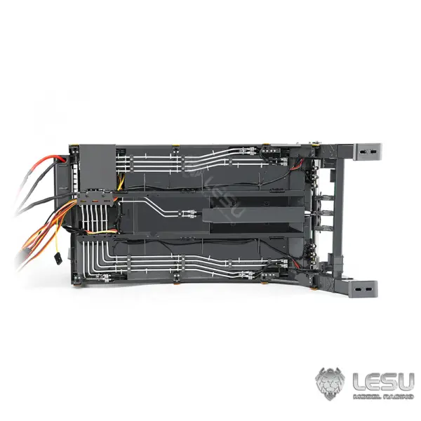 LESU Metal 1/14 RC Hydraulic Swing Arm Garbage Truck 4X4 Skip Loader RTR TGS Car Assembled Electric Wireless Control Model 3-Speed