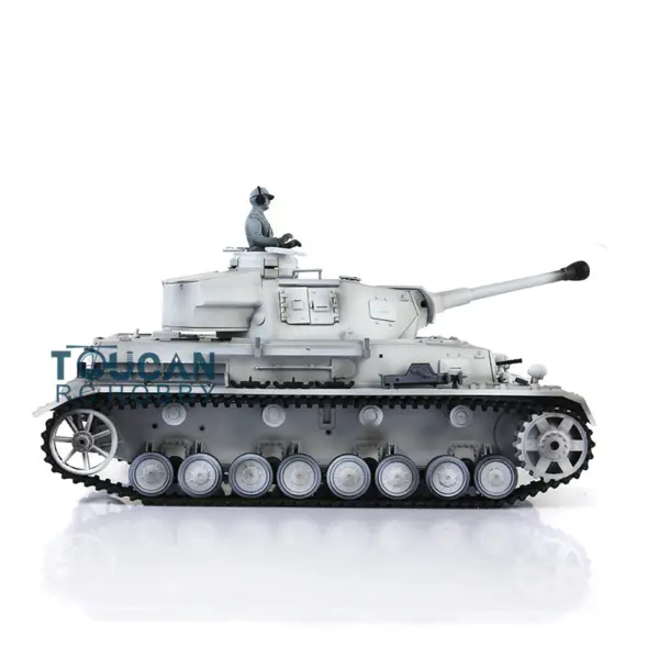 Henglong 1/16 7.0 Upgraded Panzer IV F2 Radio Control Tank 3859 w/ FPV 360Degrees Rotating Turret Metal Idler Sproket Wheel Engine Sound