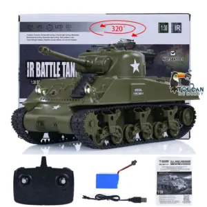 HengLong 1/30 Pershing M26 3841-02 2.4G RC Battle Tank Radio Control Panzer Military Model Painted Assembled Infrared Combating