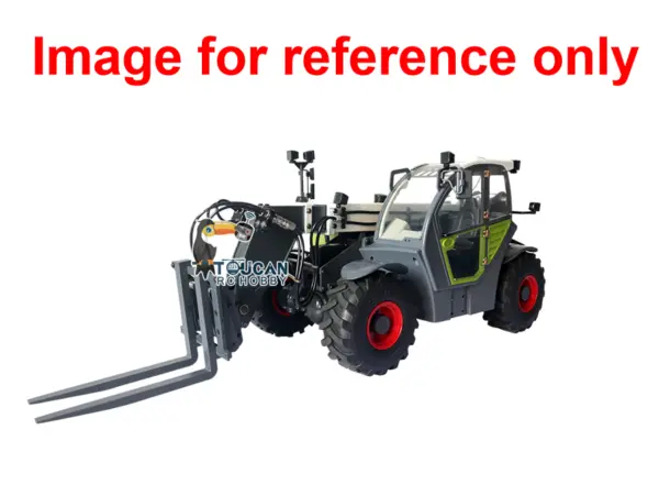 JDM-128 1/14 Metal RC Forklift Multifunctional Telescopic Hydraulic Construction Vehicles 4-Way Vavles Differential Lock 2Axles Steering