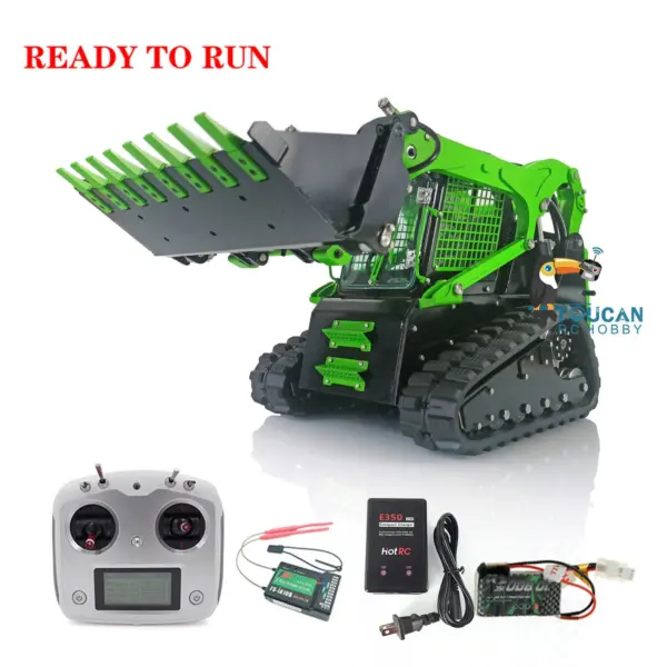 Customized LESU 1:14 RC Hydraulic Aoue-LT5 Tracked Skid-Steer Loader Metal RTR Model fork Bucket Sieve Bucket Gripper Clamp Trailer Upgrade Parts