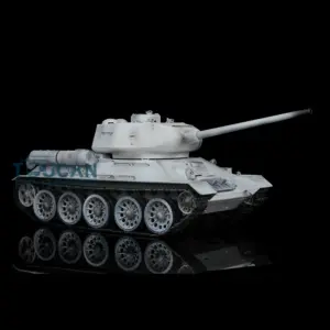 Henglong 7.0 1/16 Scale Soviet T34-85 RTR RC Tank Model 3909 Motor Speaker Gearbox Metal Tracks 340 Turret Battery