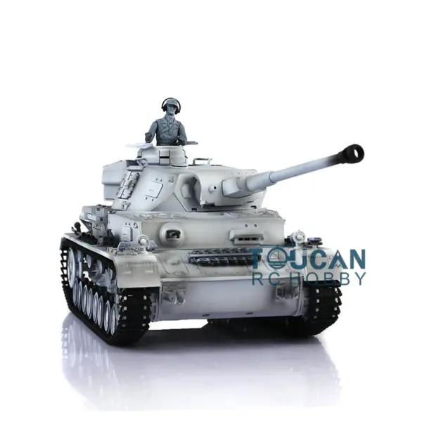 Henglong 1/16 RC Tank 3859 7.0 German Panzer IV F2 Radio Control Tank w/ 360Degrees Rotating Turret Metal Idler Sproket Wheels Smoking