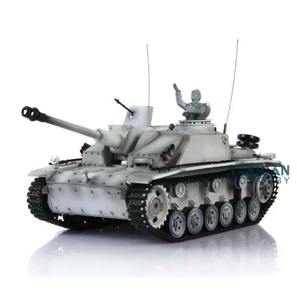 Henglong 1/16 Scale 7.0 RC Tank 3868 German Stug III RTR Tank w/ Metal Tracks Road Wheels Idler Sproket Wheels Infrared Battle