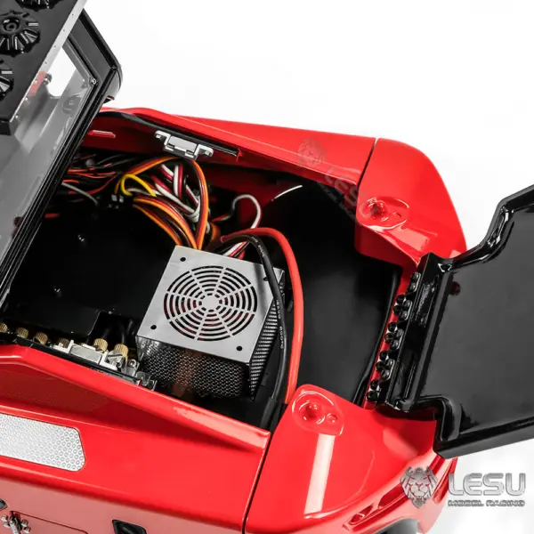 LESU 1/14 Aoue-LD16S Metal RC Hydraulic Forklift Remote Control Wheeled Car RTR Version Painted Assembled Models