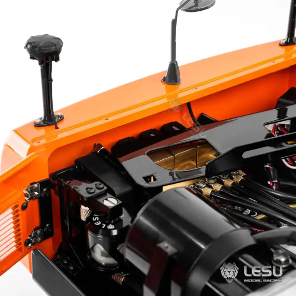 Metal LESU 1/14 Remote Control Digger Aoue DX350LC RC Hydraulic Excavator Model 3CH Valve 4MPA Pump Flysky ST8 Battery Lights