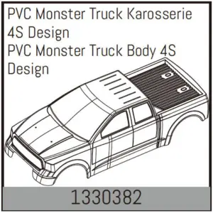 PVC Monster Truck Body 4s Design