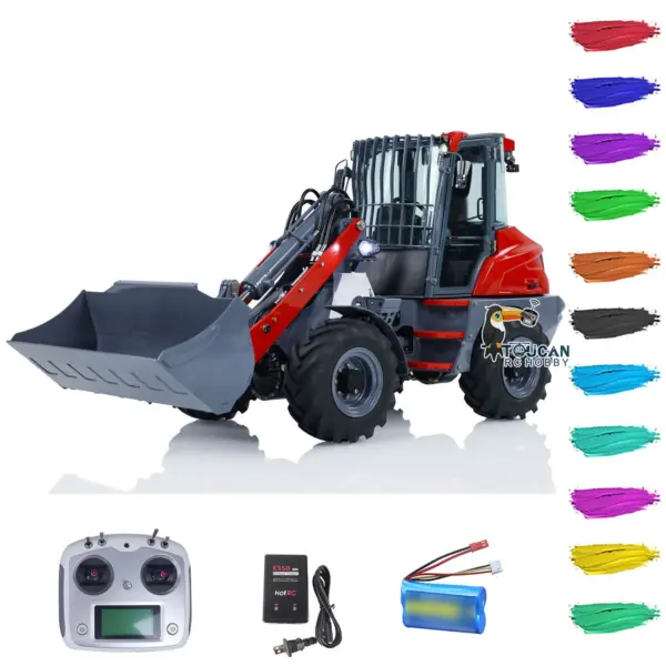 Customized LESU 1/14 AOUE-MCL8 Hydraulic RC Loader Remote Control Construction Vehicles Painted Assembled ESC Servo Motor