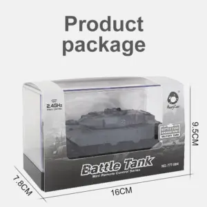 RC Mini Tank RTR Remote Control Battle Tank Toy Gifts for Children Adults Rotate Turret Infrared system 13.5*5.5*4.5CM