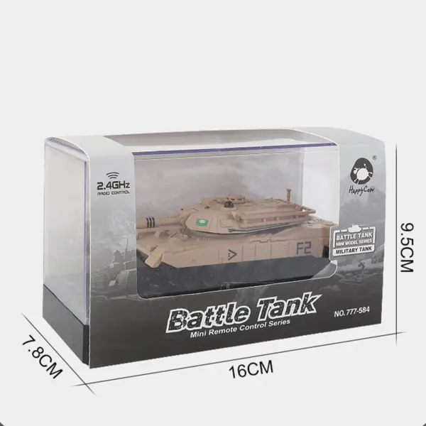 RC Mini Tank RTR Remote Control Battle Tank Toy Gifts for Children Adults Rotate Turret Infrared system 13.5*5.5*4.5CM