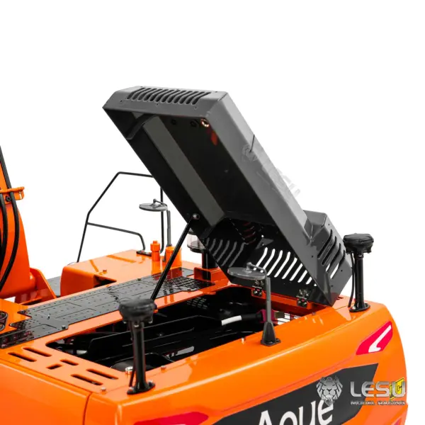 Metal LESU 1/14 Remote Control Digger Aoue DX350LC RC Hydraulic Excavator Model 3CH Valve 4MPA Pump Flysky ST8 Battery Lights