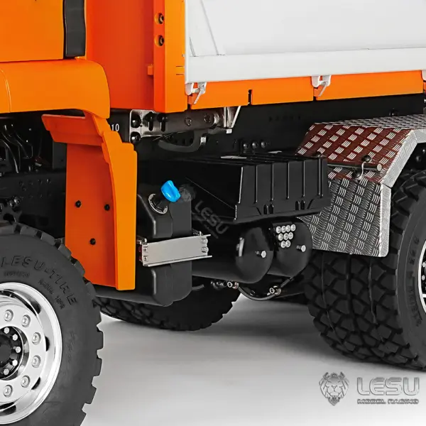 LESU TGS 1/14 RC Hydraulic Dump Truck 6x6 Metal Remote Control Dumper Car Model Three-Way Dumping Emulated Tipper Hobby Models