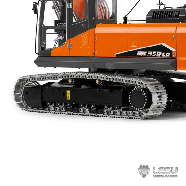 Metal LESU 1/14 Remote Control Digger Aoue DX350LC RC Hydraulic Excavator Model 3CH Valve 4MPA Pump Flysky ST8 Battery Lights