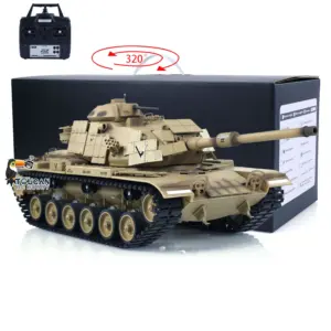 Tongde Model 1/16 RC Battle Tank M60A1 ERA USA Remote Control Panzer Armored Hobby Model Sound BB Unit Assembled