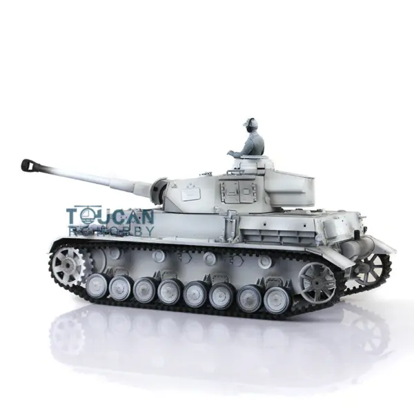 Henglong 1/16 7.0 Radio Control Tank 3859 RC Plastic German Panzer IV F2 w/ Steel Gearbox 360Degrees Rotating Turret FPV Engine Sound