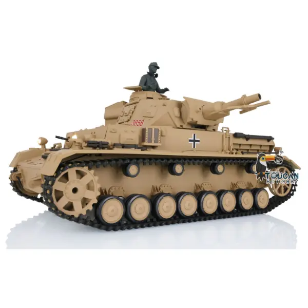 2.4G Henglong 1:16 Scale TK7.0 Plastic German Panzer IV F RTR RC Tank Model 3858 Military Model Stimulated Sound Smoke