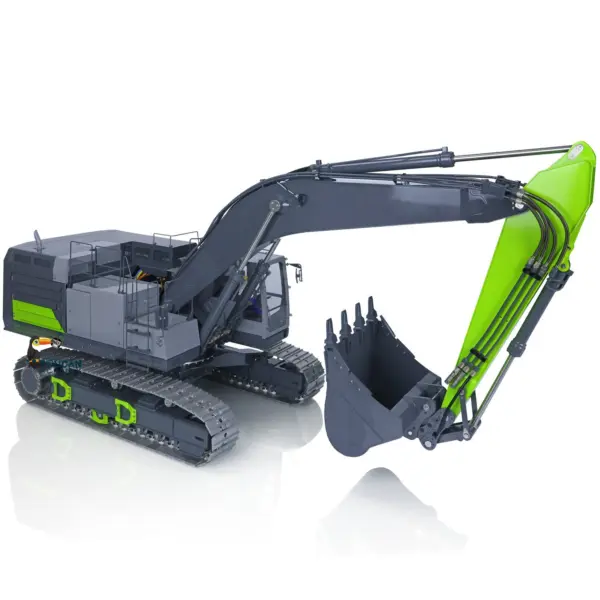 LESU Metal 1/14 RC Heavy Excavator C374F Remote Control Hydraulic Digger Flysky PL18EVLITE Battery Smoke 6CH Valve Quick Coupler