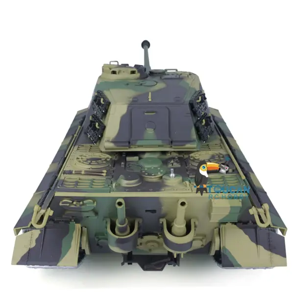2.4Ghz Henglong 1:16 7.0 German King Tiger RTR RC Tank 3888A Model Metal Tracks 340 Degree Turret Steel Driving Gearbox