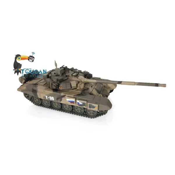 Henglong 2.4Ghz 1/16 7.0 Plastic Russian T90 RTR RC Tank 3938 W/ 360Degrees Turret Radio System BB Shooting Unit IR