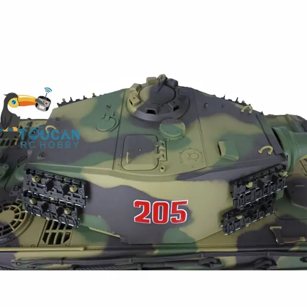 Henglong 1/16 7.0 Customized King Tiger RC Tank FPV Barrel Recoil 3888A Metal