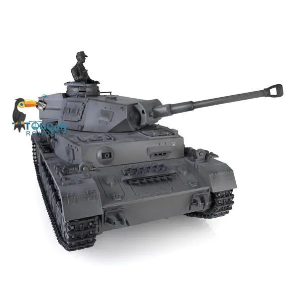 Henglong 1/16 7.0 Radio Control Tank 3859 RC Plastic German Panzer IV F2 w/ Steel Gearbox 360Degrees Rotating Turret FPV Engine Sound