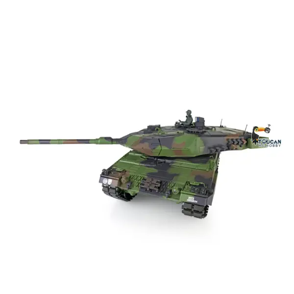 Heng Long 1/16 Military Tank TK7.0 Plastic Leopard2A6 RC Tank 3889 FPV Steel Gearbox Barrel Recoil Radio Control Rotating Turret