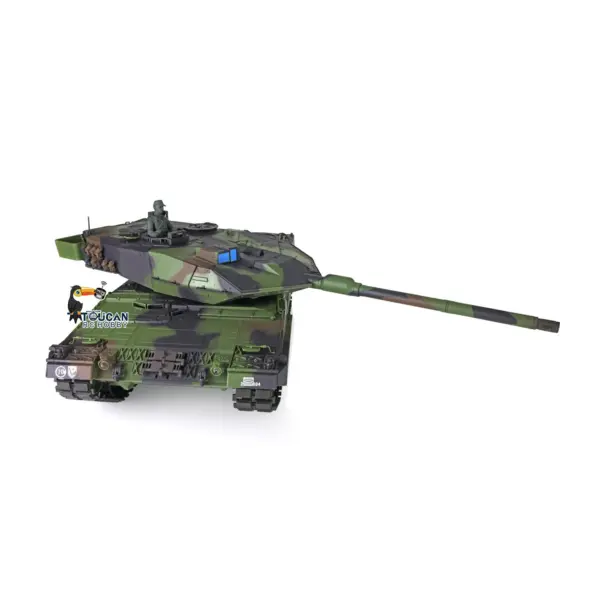 1/16 Heng Long TK7.0 Leopard2A6 RC Main Battle Tank 3889 W/ 360Degrees Rotating Turret Barrel Recoil Airsoft BBs Smoke Light Sound