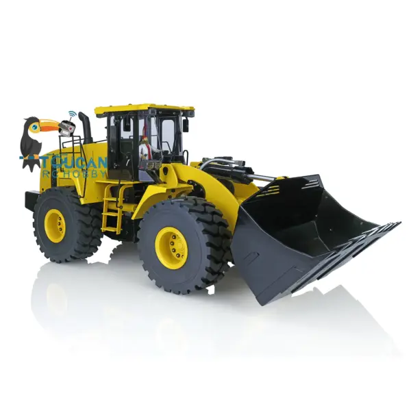 1/14 Scale RC Hydraulic Loader WA470 Metal Construction Vehicle 980L Remote Control Lights Sound Radio System