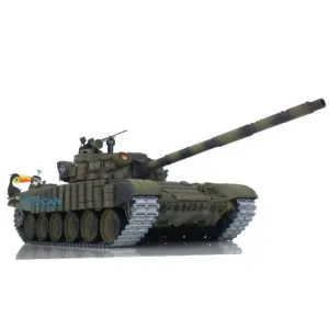 Henglong Radio Controlled Tank T72 1/16 Scale 7.0 Mainboard Metal Battle Electric Tank Tracked Vehicle W/ Battery Charger