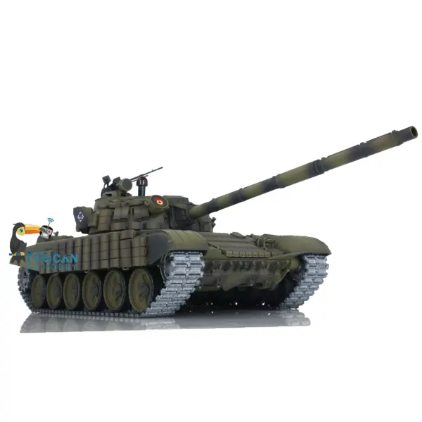 Henglong Radio Controlled Tank T72 1/16 Scale 7.0 Mainboard Metal Battle Electric Tank Tracked Vehicle W/ Battery Charger