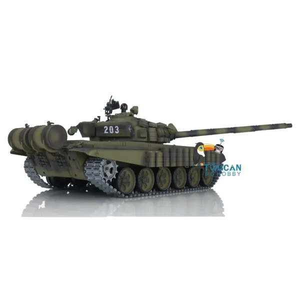 Henglong Radio Controlled Tank T72 1/16 Scale 7.0 Mainboard Metal Battle Electric Tank Tracked Vehicle W/ Battery Charger