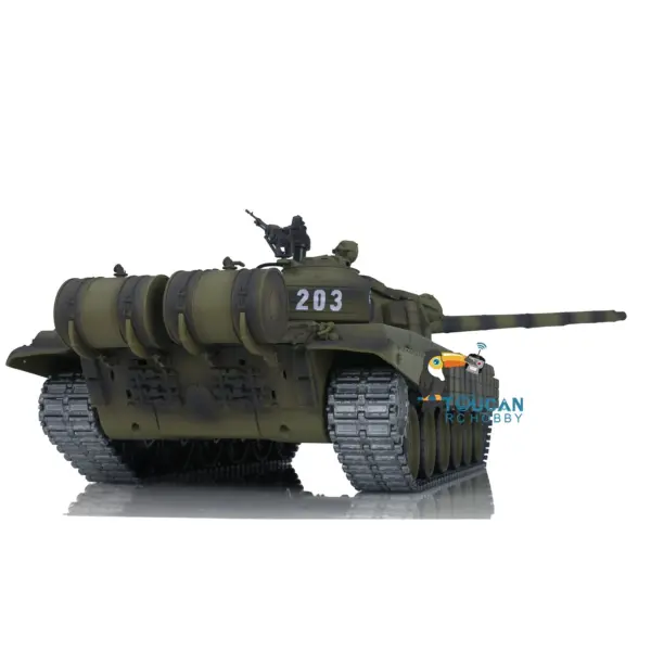 Henglong Radio Controlled Tank T72 1/16 Scale 7.0 Mainboard Metal Battle Electric Tank Tracked Vehicle W/ Battery Charger
