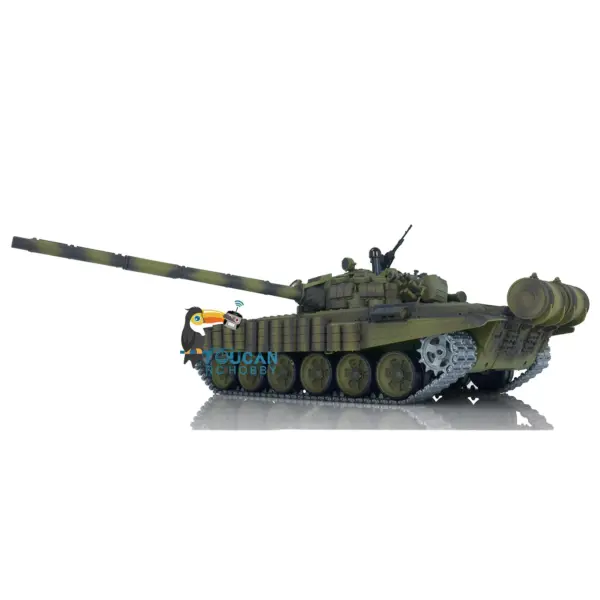 Henglong Radio Controlled Tank T72 1/16 Scale 7.0 Mainboard Metal Battle Electric Tank Tracked Vehicle W/ Battery Charger