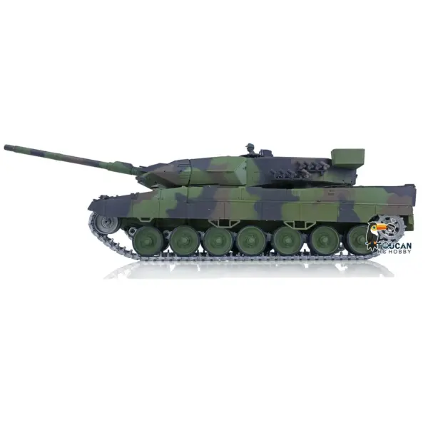 Henglong 1/16 TK7.0 Generation Upgraded Metal German Leopard2A6 RC Tank 3889 Barrel Recoil Ready to Run Simulation Light Sound