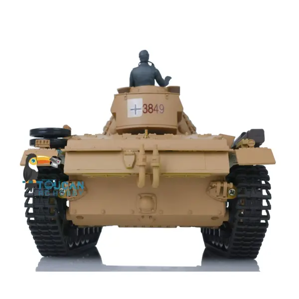 2.4G Henglong 1/16 7.0 Plastic German Panzer III H RTR RC Tank 3849 360?? Turret